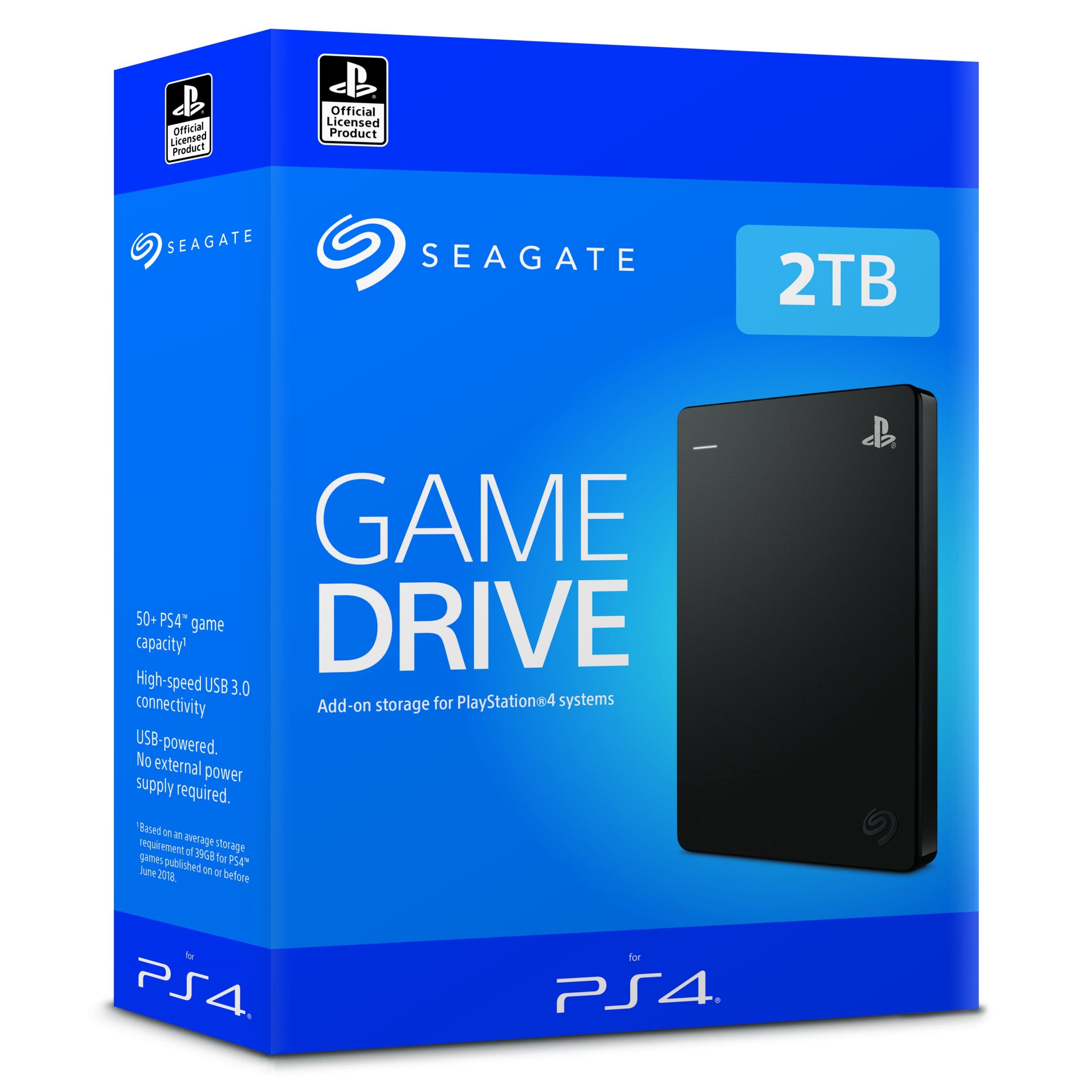 Seagate Game Drive for PS4, 2 To, Disque dur externe portable HDD