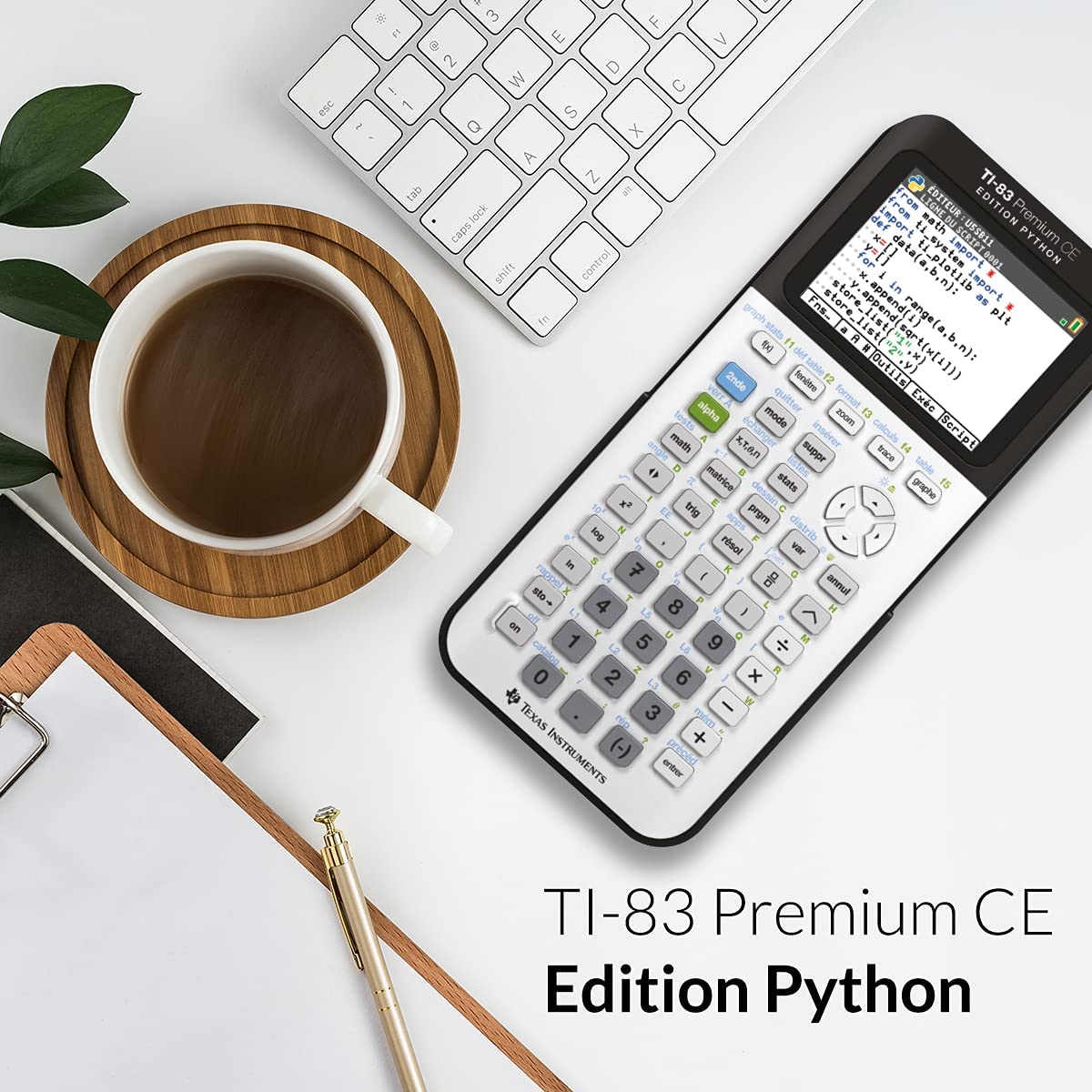 TI‑83 Premium CE avec adaptateur Python – TI Maroc