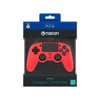 Manette filaire Nacon Rouge pour PS4