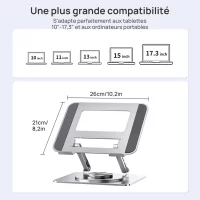 Support d’ordinateur pliable portable