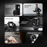 Oraimo Watch ES 2 Montre intelligente AMOLED IP68 1,95″