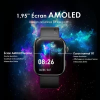 Oraimo Watch ES 2 Montre intelligente AMOLED IP68 1,95″