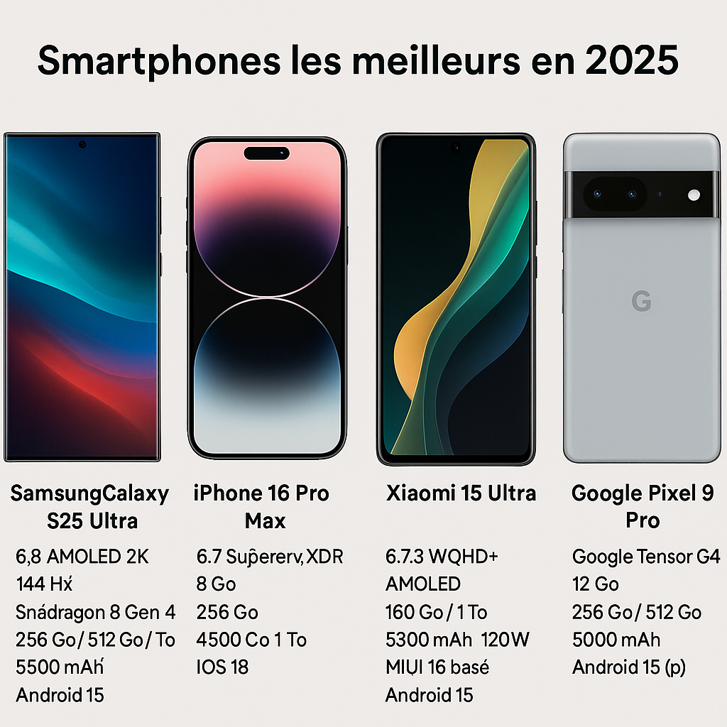 Les Meilleurs Smartphones en 2025 Comparatif