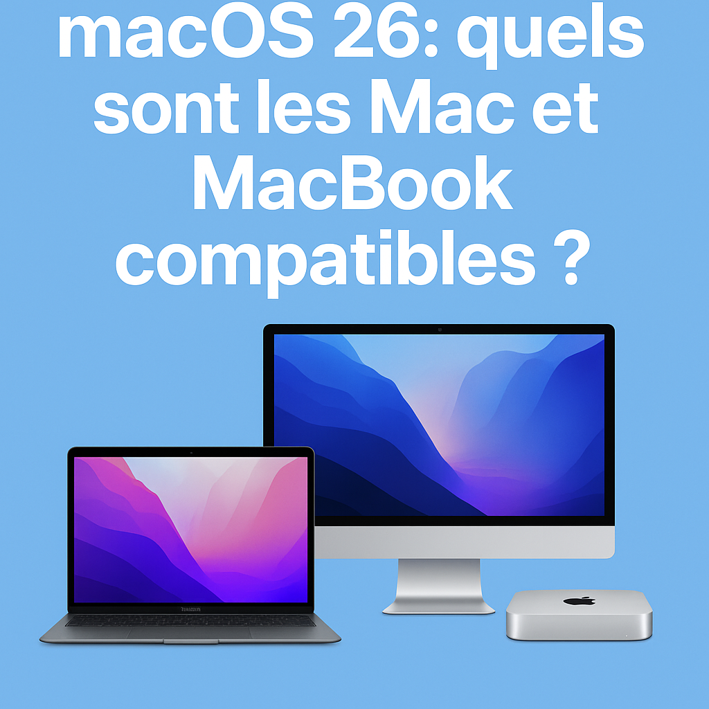 MacOs 26 quels sont les Mac et MacBook compatibles en 2025