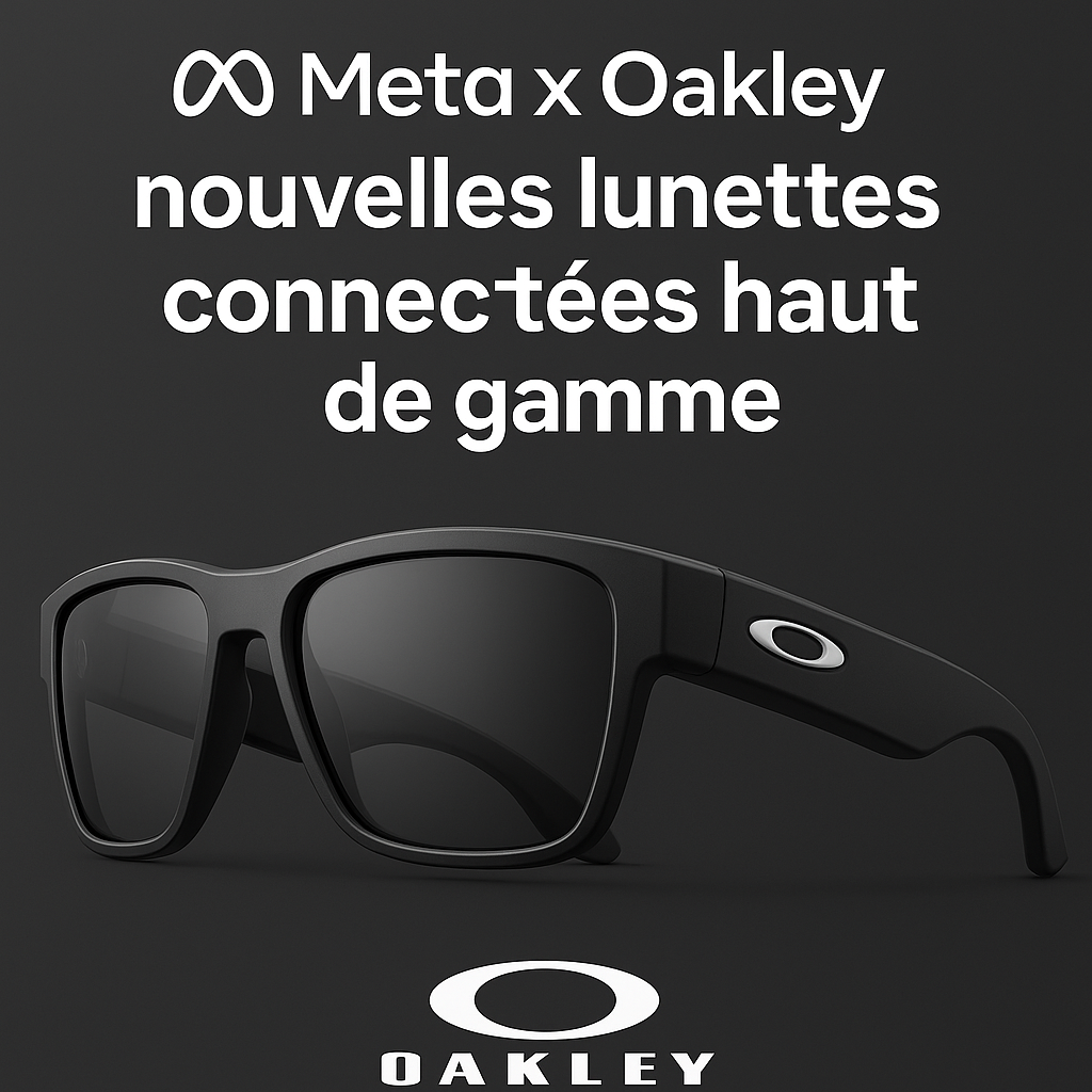 Meta x Oakley nouvelles lunettes connectées haut de gamme