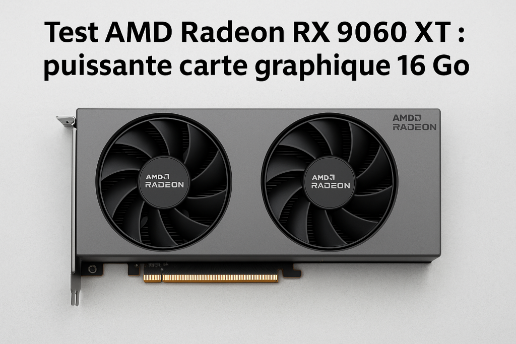 Test AMD Radeon RX 9060 XT : puissante carte graphique 16 Go