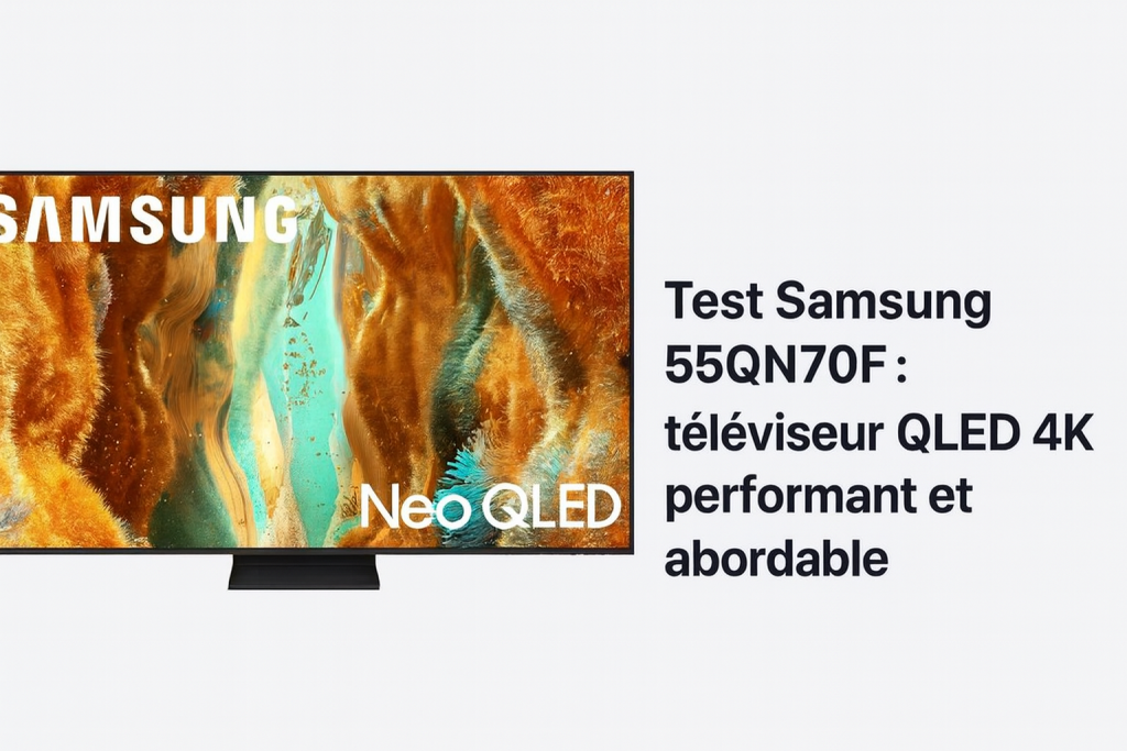 Test Samsung 55QN70F : téléviseur QLED 4K performant et abordable