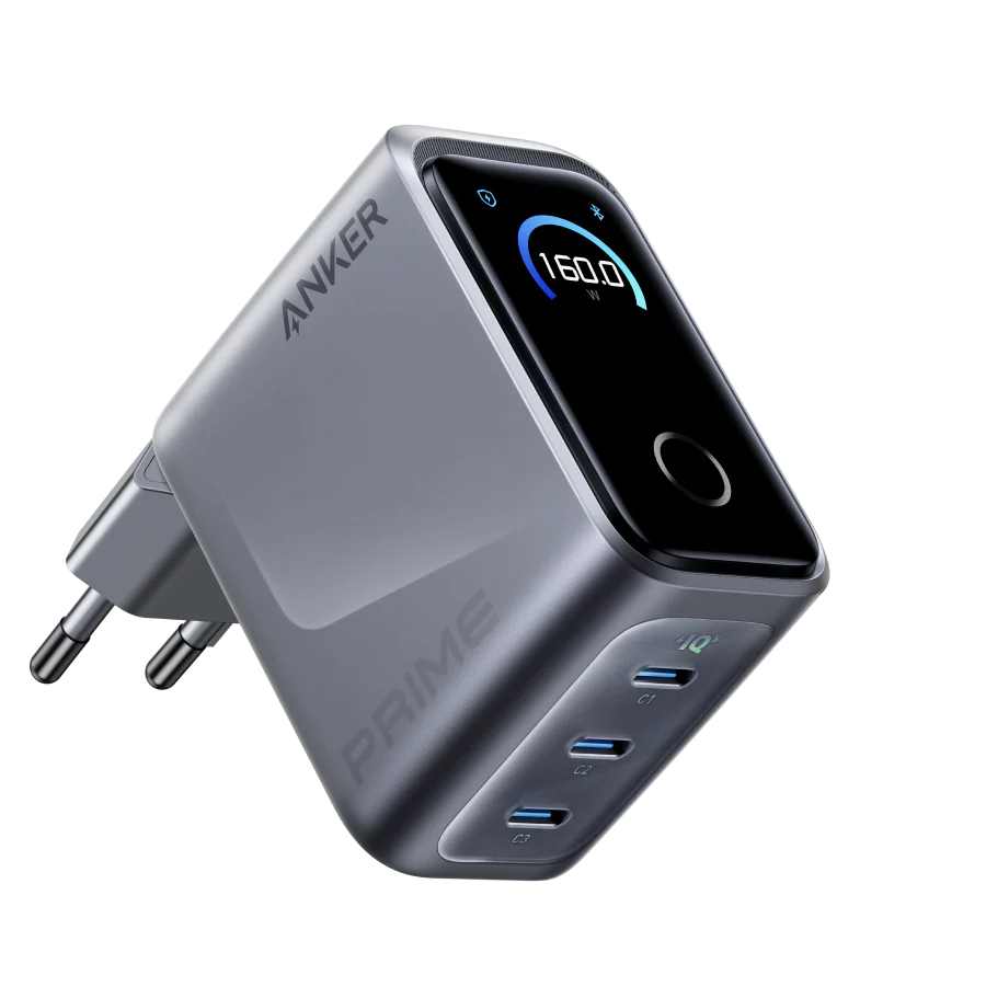 Chargeur Anker Prime 160W avec écran tactile intelligent lancé en Europe