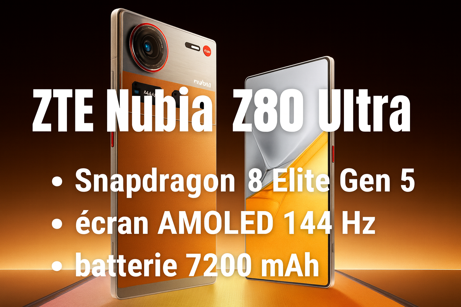 ZTE Nubia Z80 Ultra : fiche technique, prix et avis