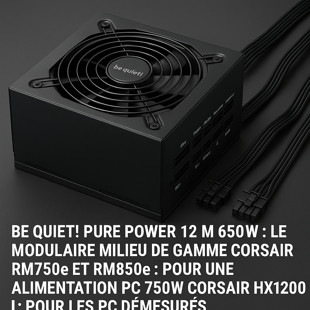Quelle alimentation choisir pour son PC gamer en 2025 ?