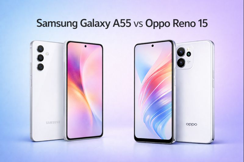 Samsung Galaxy A55 vs Oppo Reno 15