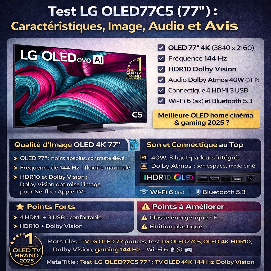 LG OLED77C5 77"