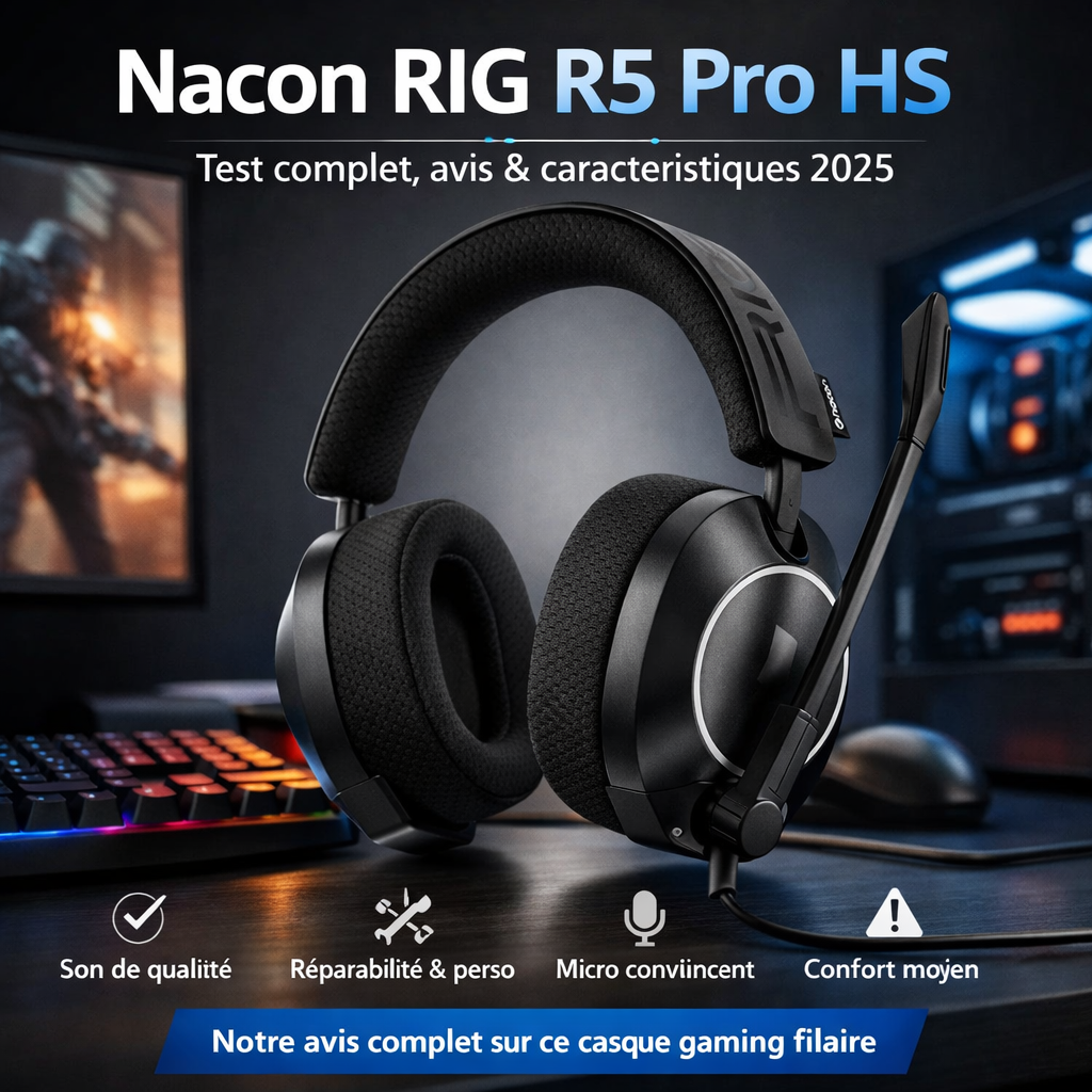 Rideon R5 Pro Nacon RIG R5 Pro HS : test complet, avis et caractéristiques 2025 ...