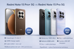 Note 15 Pro+ 5G et Note 15 Pro 5G