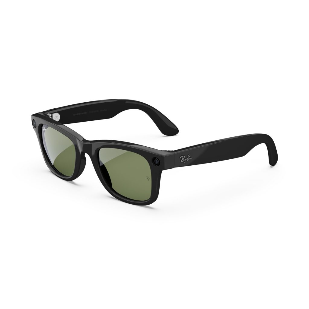 Ray-Ban Meta Wayfarer Gen 2 Shiny Black G15 Green | Technoinfo