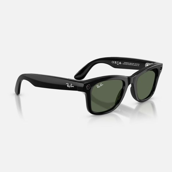 Ray-Ban Meta Wayfarer Gen 2 Shiny Black G15 Green Maroc | Technoinfo