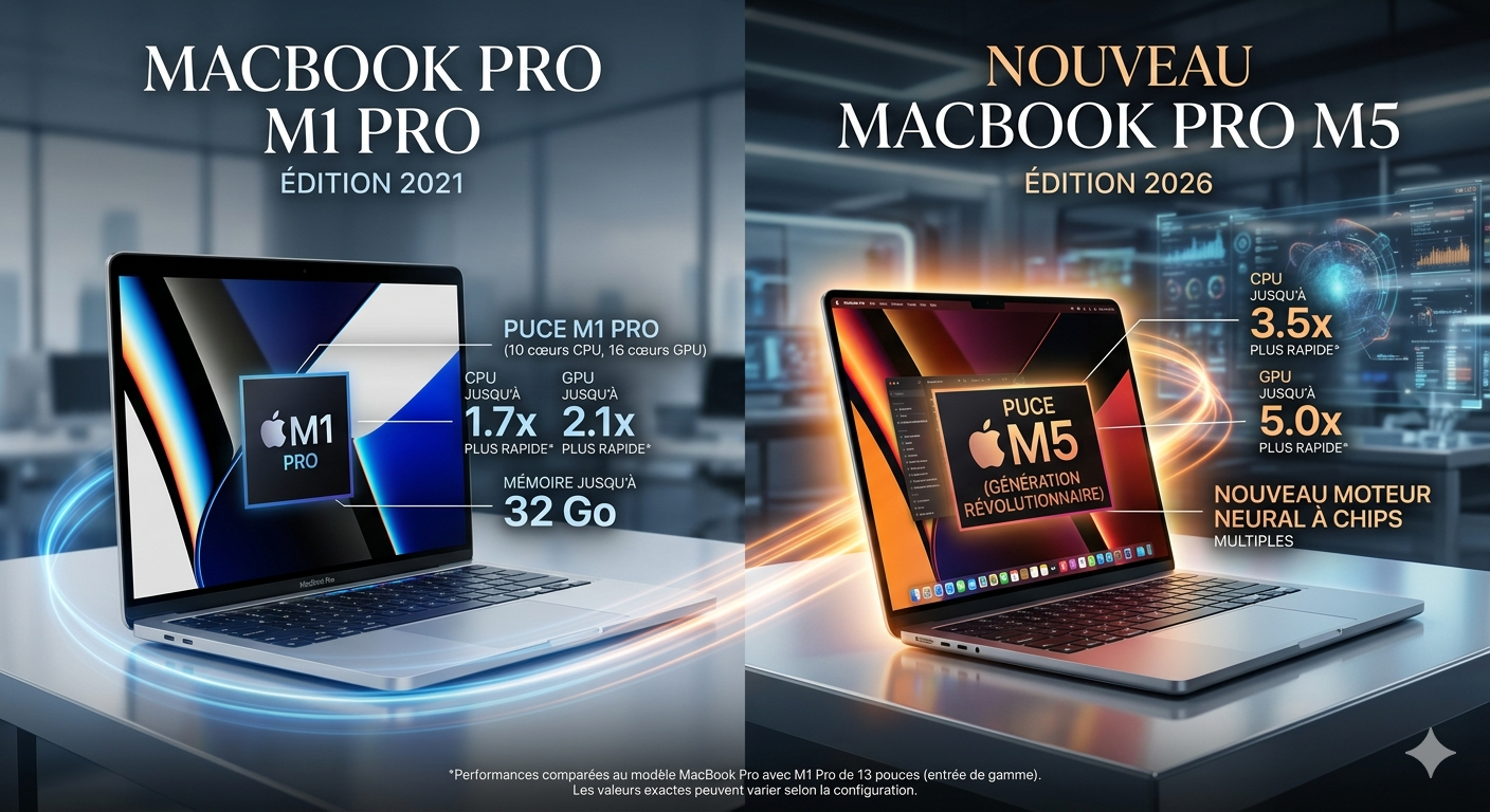 MacBook Pro puce M5 M1 Pro