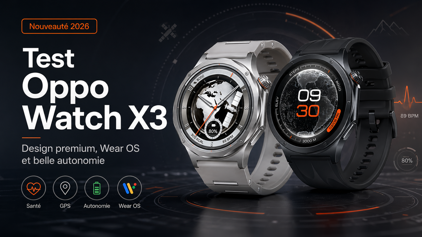Oppo Watch X3 : la montre Wear OS qui tient enfin la distance