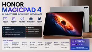 Test Honor MagicPad 4 - OLED 165 Hz et puissance premium